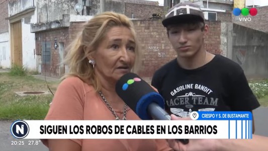 No se detienen los robos de cables en los barrios rosarinos