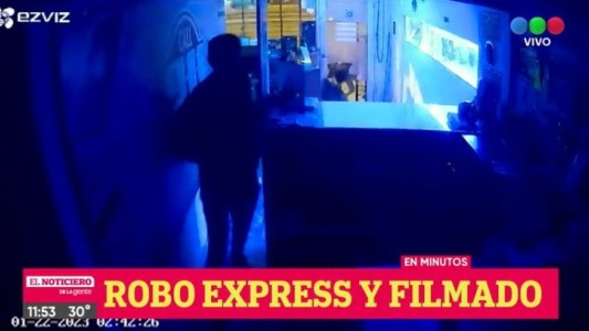 Robo filmado a un local en 27 de febrero al 1088