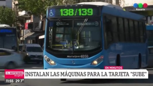 Comenzaron a instalar las máquinas para la tarjeta Sube en los colectivos de Rosario
