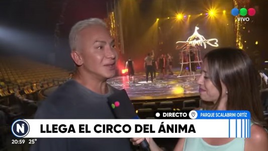 Flavio Mendoza llegó a Rosario con su circo en formato 360