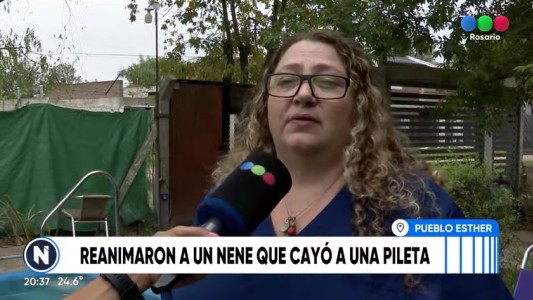 Una enfermera le salvó la vida a un nene que se ahogó en una pileta de la región