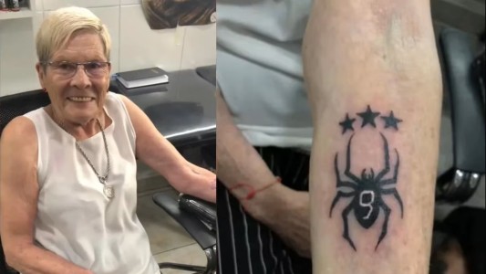 Prometió y cumplió: la abuela se tatuó y conquistó a Julián Álvarez - #Flashchat