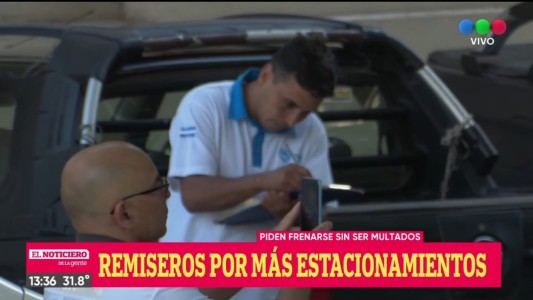 Remiseros piden estacionar en lugares no permitidos sin ser multados