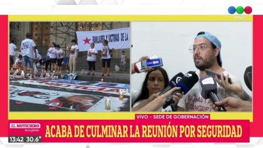 Tras la reunión con Brilloni, a las 20 se levantaría el acampe de familiares de víctimas de la inseguridad