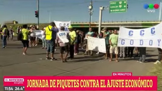 Movilización y acampe piquetero en Rosario
