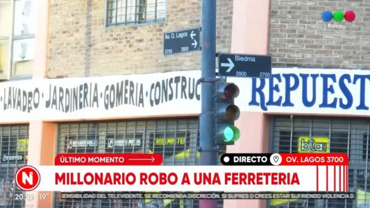 Treparon por los techos, bajaron con sogas y consumaron millonario robo