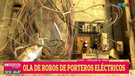 Se robaron el tablero de timbres de un edificio en pleno centro