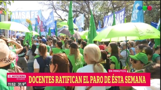 Paro docente: ratifican medidas de fuerzas por 48 horas