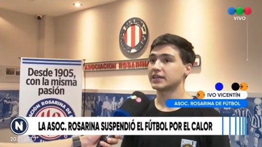 La Asociación Rosarina de Fútbol suspendió actividades por la ola de calor