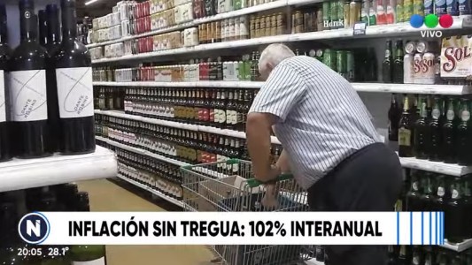 La inflación de febrero fue del 6,6% y acumuló 102,5% en los últimos 12 meses