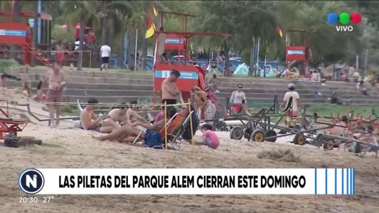 Fin de temporada de verano para el complejo Alem y el balneario La Florida