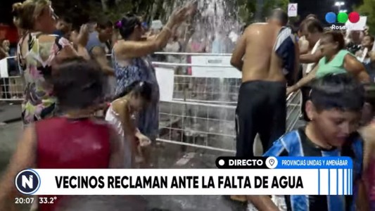 Reclamo de vecinos por falta de agua en zona sudoeste