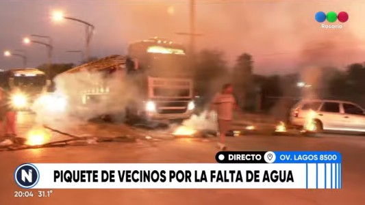 Piquete de vecinos de Puente Gallego por cortes de agua y luz