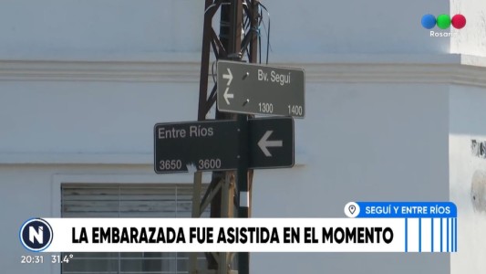 Chocaron una ambulancia y un auto que manejaba una embarazada