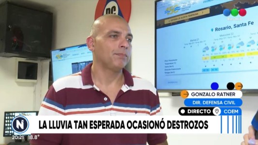 Reportaron caídas de 18 árboles y postes por la intensa lluvia