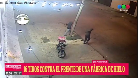 Balearon y dejaron un mensaje con amenaza a una fábrica de hielo en zona oeste