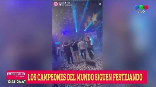 Los Campeones del Mundo festejaron el título a todo ritmo