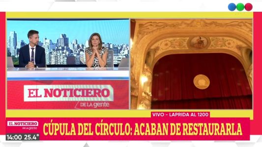 En el Día Mundial del Teatro se terminó de restaurar la cúpula de El Círculo