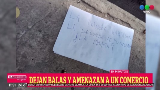 Intimaron a dueños de una despensa: les dejaron dos balas y les exigieron dinero