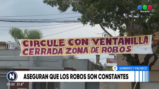 Pasacalle de advertencia en zona norte por seguidilla de robos