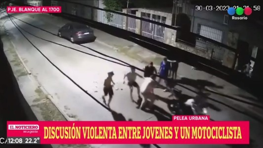 Le tiraron una chancleta, creyó que le iban a robar la moto, sacó un arma y lo agredieron