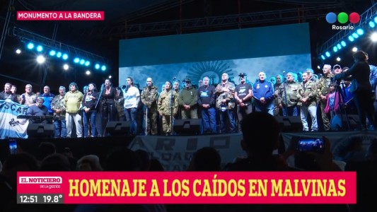 Emotivo homenaje a los caídos en Malvinas