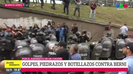 Exceso policial en el operativo para evacuar a Berni: brutal golpe a un colectivero