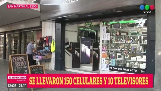 Robo millonario a reconocido comercio de venta de electro y tecnología