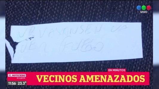 La pesadilla de seis familias que viven amenazadas desde hace dos meses