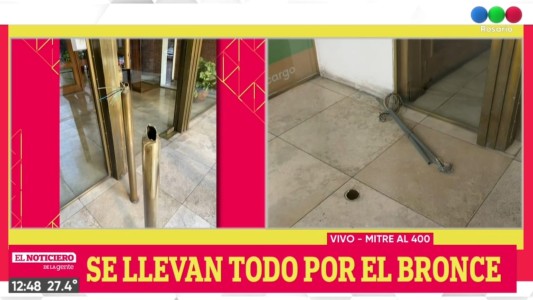 Se robaron el portero eléctrico de bronce y regresaron por lo que faltaba