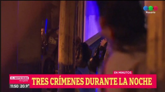 Noche violenta en Rosario: tres crímenes en distintos hechos