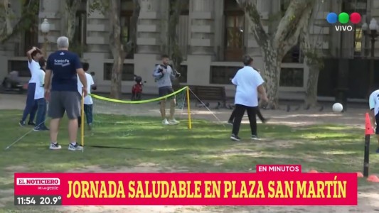 Jornada por la salud en la plaza San Martín