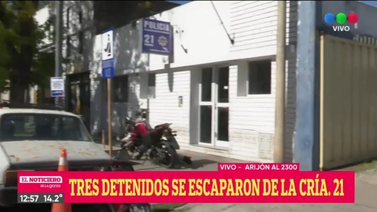Tres presos limaron los barrotes y se fugaron de una comisaría
