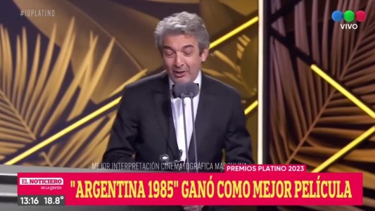 Ricardo Darín recibió el Premio Platino por su actuación en Argentina, 1985