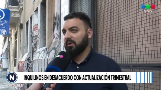 Inquilinos en contra de la actualización trimestral de los alquileres