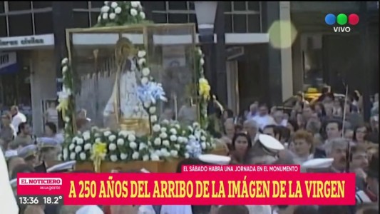 Se cumplen 250 años de la llegada de la imagen de la Virgen del Rosario