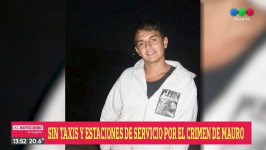 Cuatro horas sin taxis ni atención en estaciones de servicio por el crimen de Mauro
