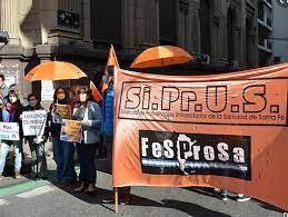 Paro y movilización de los profesionales de la salud que dependen de la Provincia