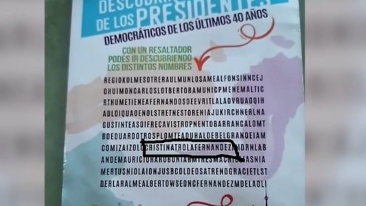 Pedido de informe por la entrega de material didáctico con insultos hacia CFK
