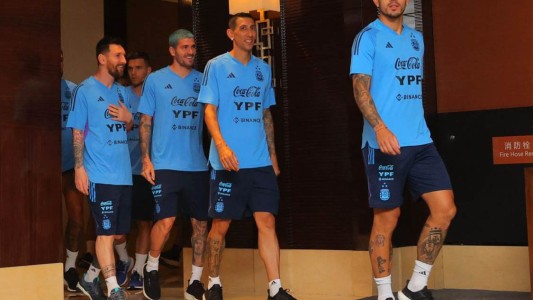 Con Messi a la cabeza, la Selección se entrenó en Beijing