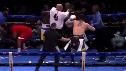 Batalla campal en la pelea de Floyd Mayweather con el nieto del mafioso Jhon Gotti