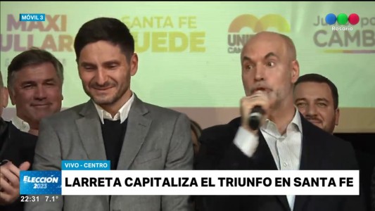Horacio Rodríguez Larreta: “Felicitaciones JxC Santa Fe, unidos hicieron una elección histórica”