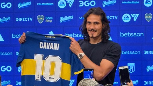 Cavani fue presentado en Boca: "Voy a defender la camiseta como un hincha de toda la vida"