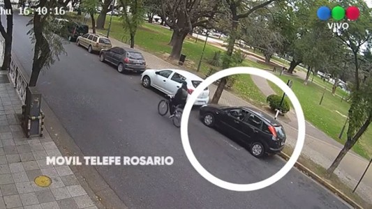 Video: así fue el robo al móvil de exteriores de Telefe Rosario