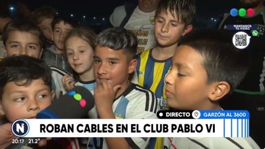 Robaron cables por tercera vez en el año al club Pablo VI