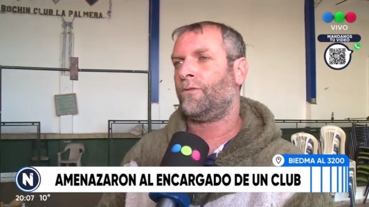 Amenazaron de muerte al encargado de un club: "Vamos por vos y tu familia"