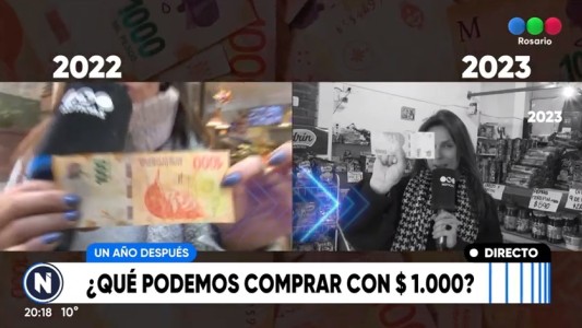 Alarmante diferencia de un año a otro: qué podemos comprar con 1000 pesos