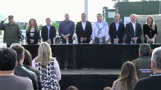 Sergio Massa inauguró una nueva base de Gendarmería en Rosario