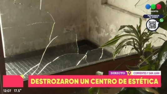 Robaron y destrozaron un centro de estética en pleno centro