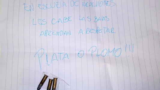 Conmoción por nota amenazante y balas en escuela de VGG